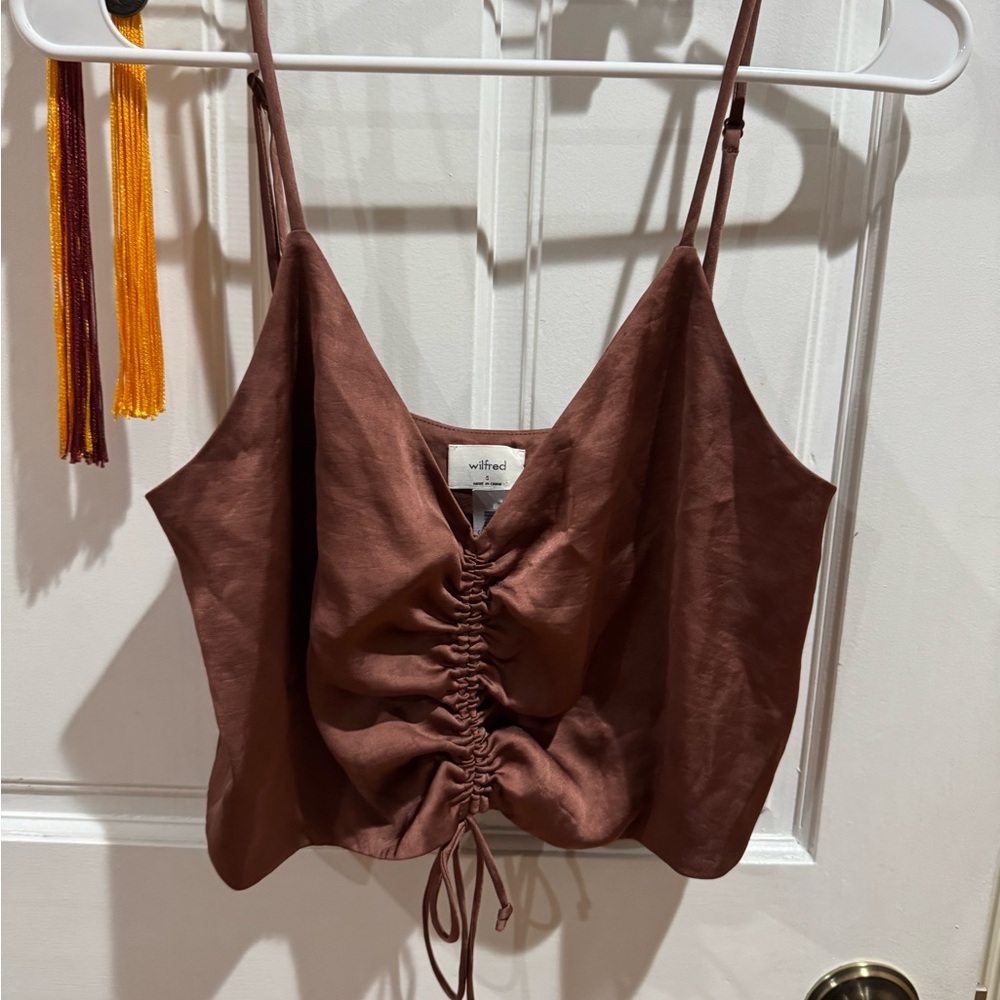 Wilfred Brown Ruched Camisole